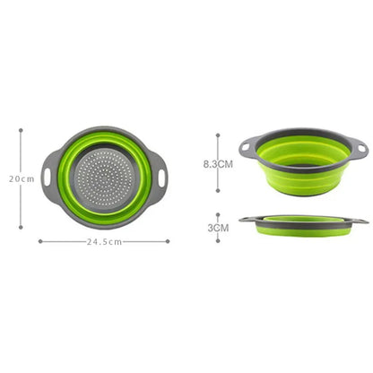 Collapsible Silicone Fruit & Vegetable Strainer