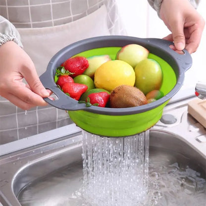 Collapsible Silicone Fruit & Vegetable Strainer