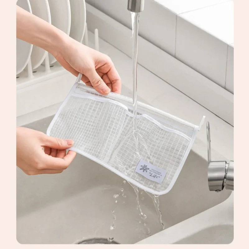 Refrigerator Door Hanging Mesh Organizer