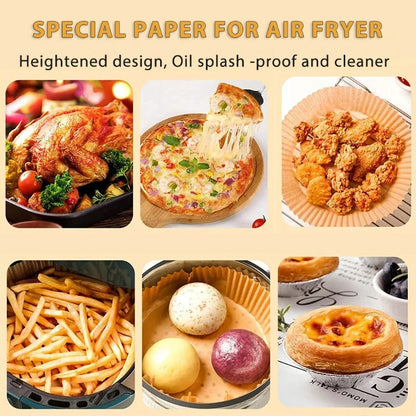 Non-Stick Air Fryer Baking Paper – 50/100 Piece Set