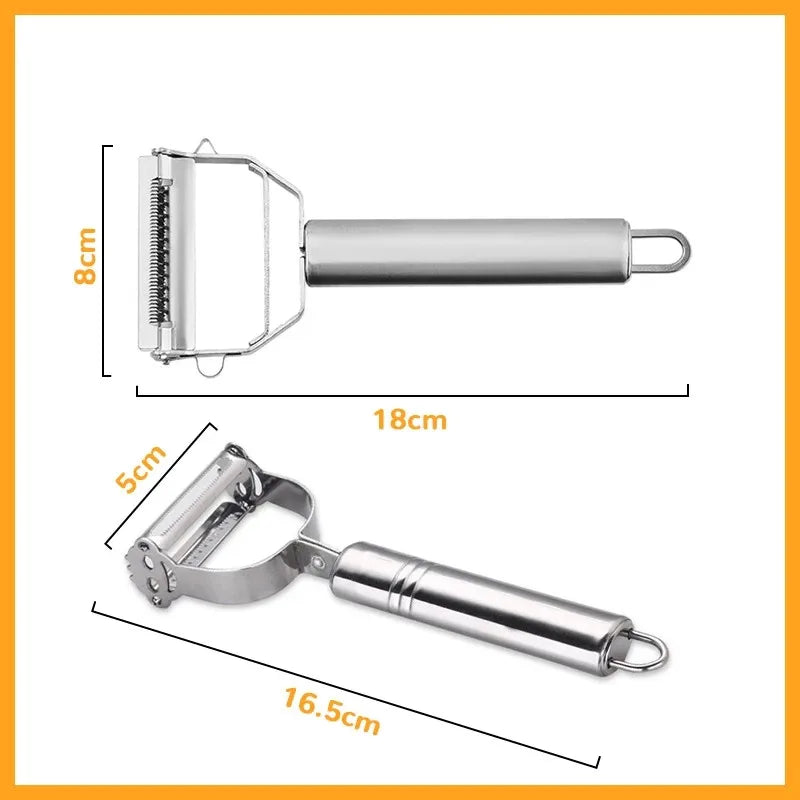 Stainless Steel Multifunctional Vegetable & Fruit Peeler