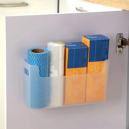 Wall-Mounted Kitchen Cabinet Organizer for Cling Film and Storage Bags