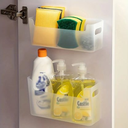 Wall-Mounted Kitchen Cabinet Organizer for Cling Film and Storage Bags