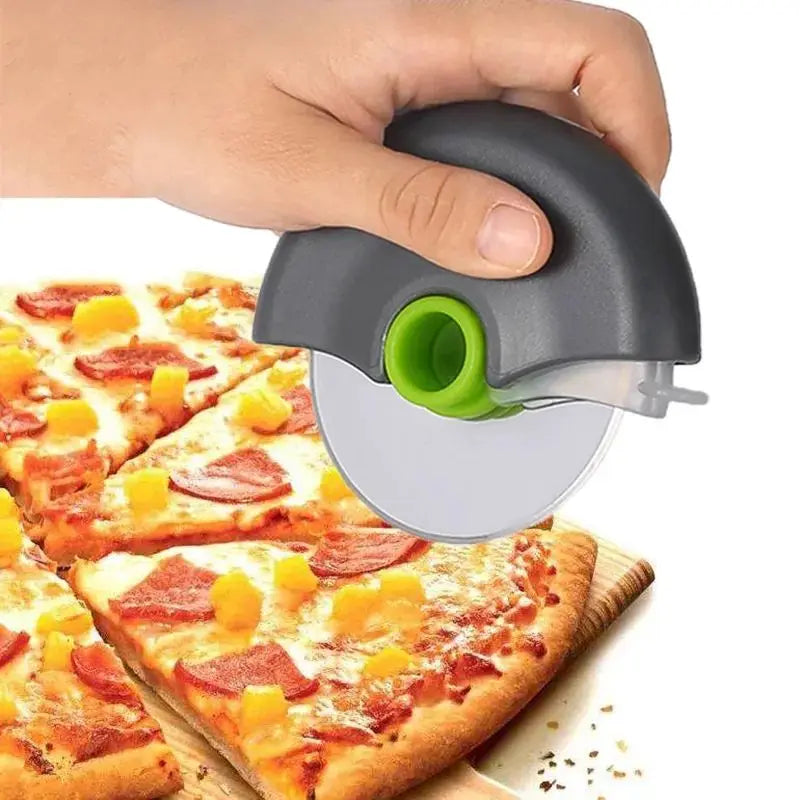 Multi-Purpose Stainless Steel Roller Cutter for Pizza, Cake, and Dough