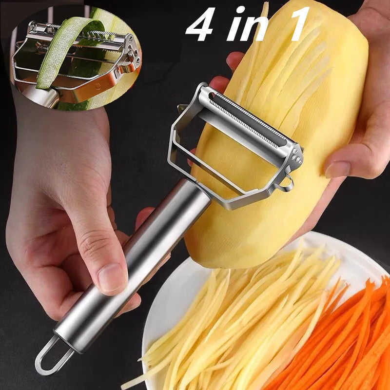 Stainless Steel Multifunctional Vegetable & Fruit Peeler