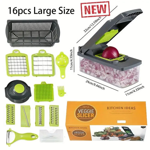 14-in-1 Multifunctional Vegetable Chopper & Grater