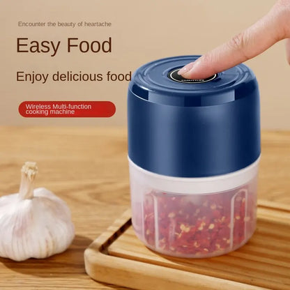 Electric Mini Food Chopper and Garlic Crusher