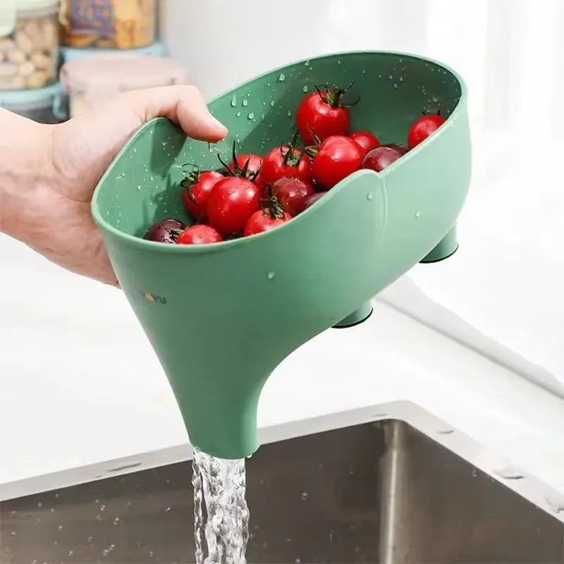 Elephant-Shaped Multi-Functional Kitchen Drainage Basket