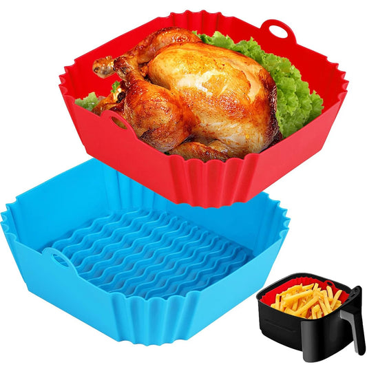 Reusable Silicone Air Fryer Liners & Basket Inserts