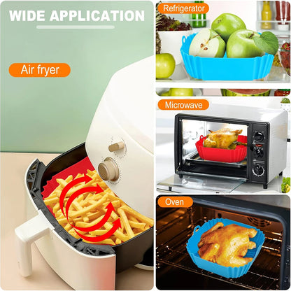 Reusable Silicone Air Fryer Liners & Basket Inserts