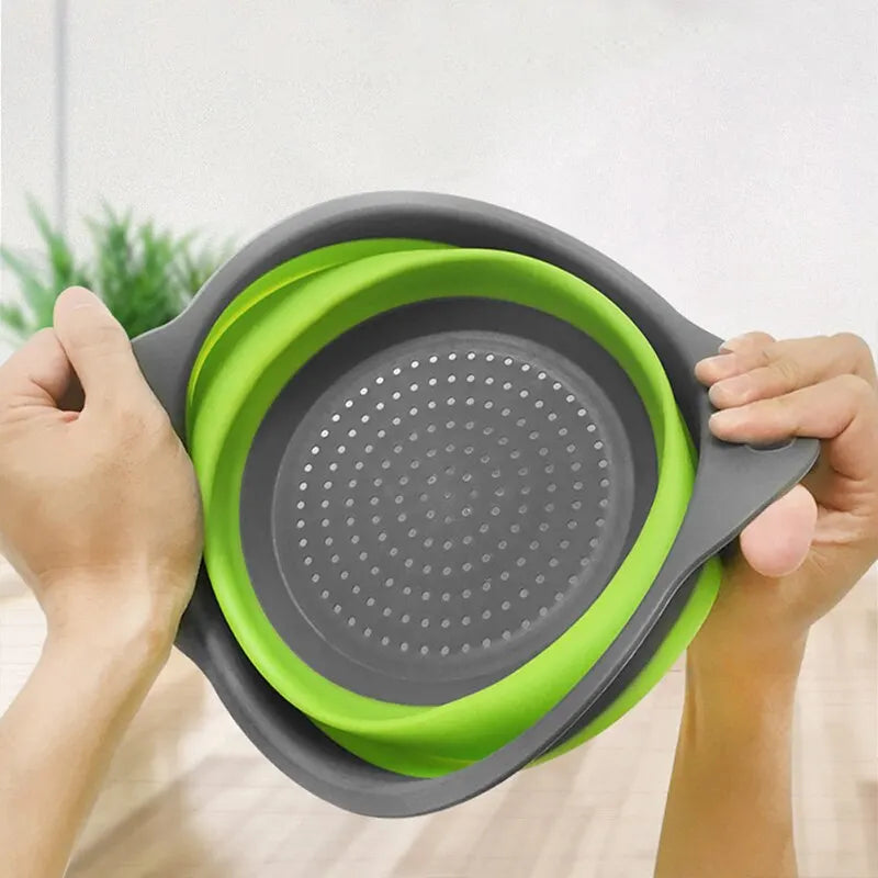 Collapsible Silicone Fruit & Vegetable Strainer