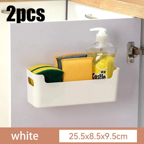 Wall-Mounted Kitchen Cabinet Organizer for Cling Film and Storage Bags