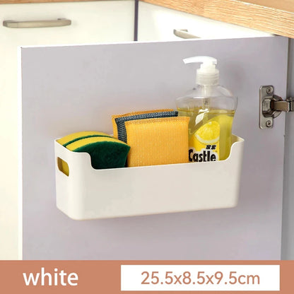 Wall-Mounted Kitchen Cabinet Organizer for Cling Film and Storage Bags