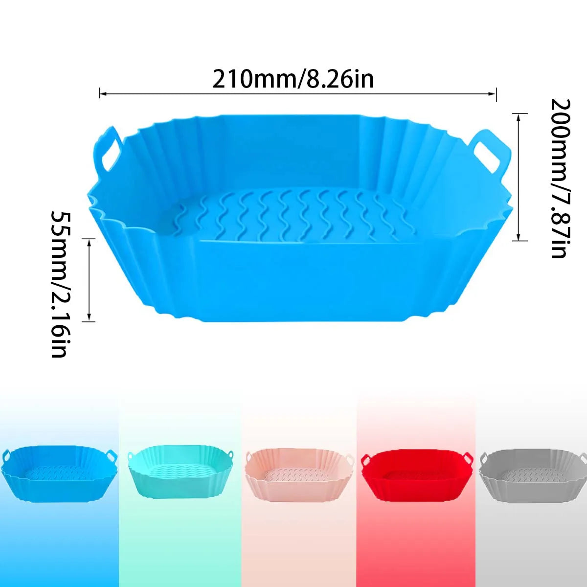 Reusable Silicone Air Fryer Liners & Basket Inserts