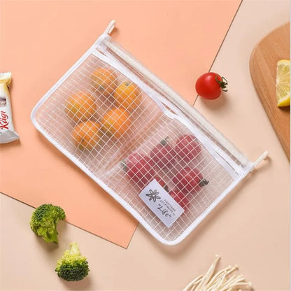 Refrigerator Door Hanging Mesh Organizer