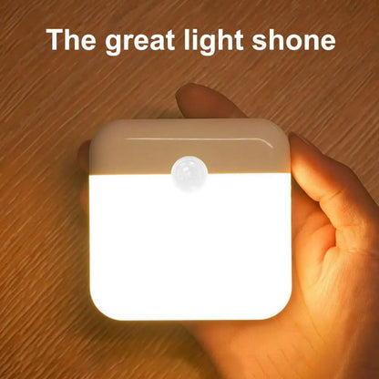 Motion Sensor LED Night Light – USB Rechargeable