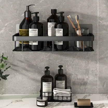 Aluminum Alloy Bathroom & Kitchen Storage Organizer Shelf